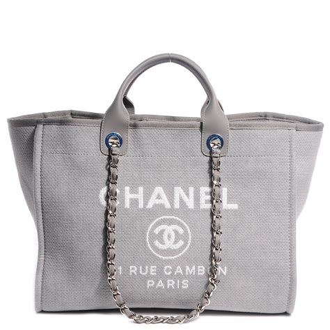 canvas chanel bag|large zipped shopping bag Chanel.